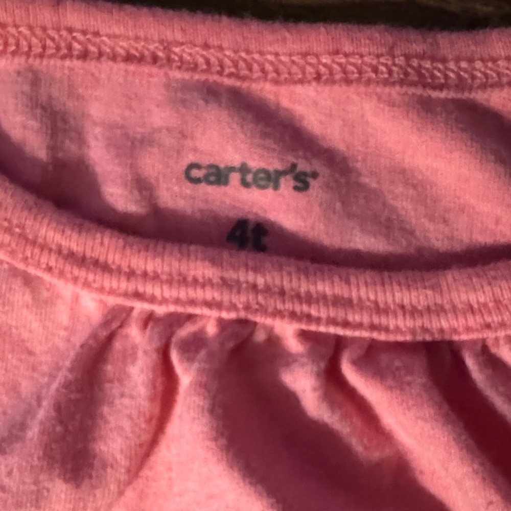 Carter's Pink Tee with Puppy Design - Picture 2 of 4